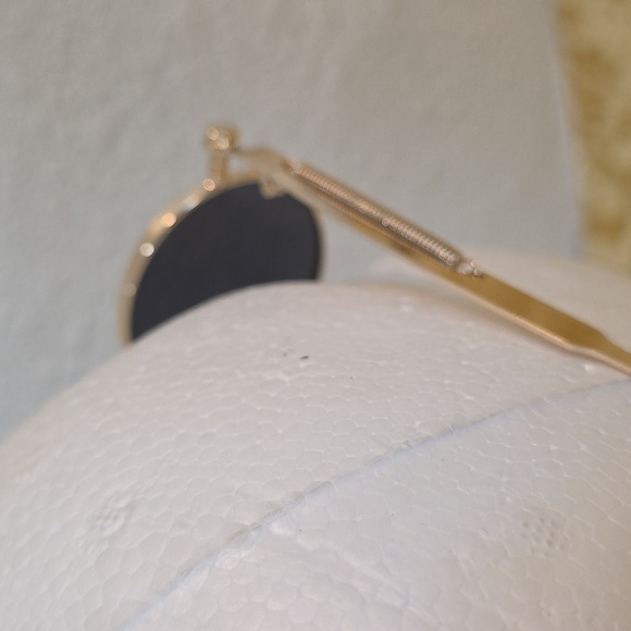 Pair Unisex Retro Round Metal Frame Glasses - Picture 5 of 5